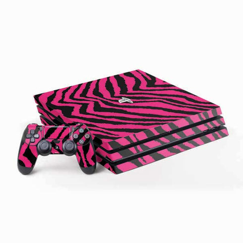 Retro Zebra PlayStation PS4 Skins